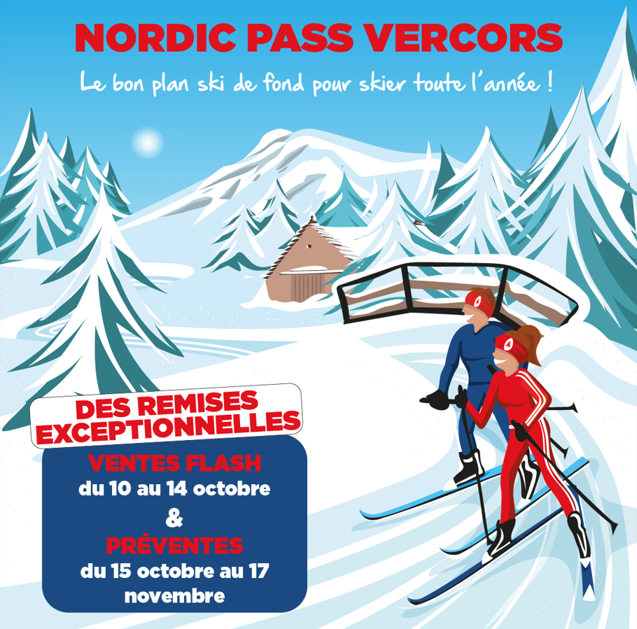 Illustration de la pratique du ski de fond en famille